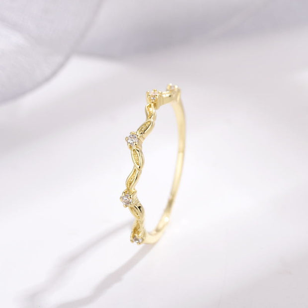 Japanese Same Style Aquamarine Pearl Ring For Women - Lawangin